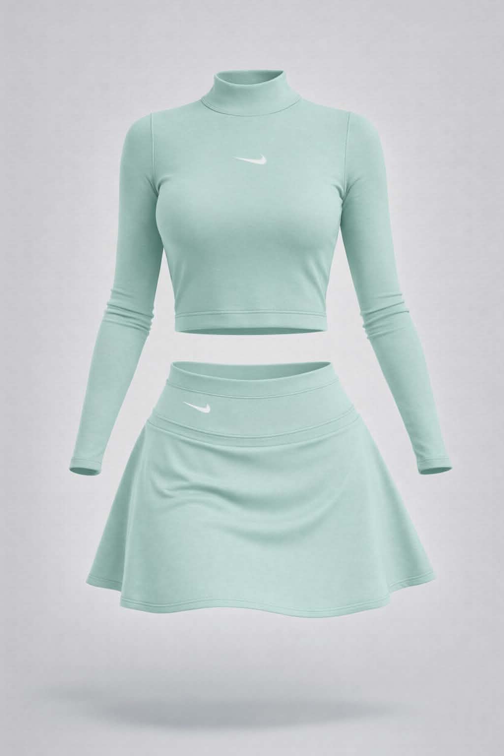 Falda Short Y Buzo Verde Menta