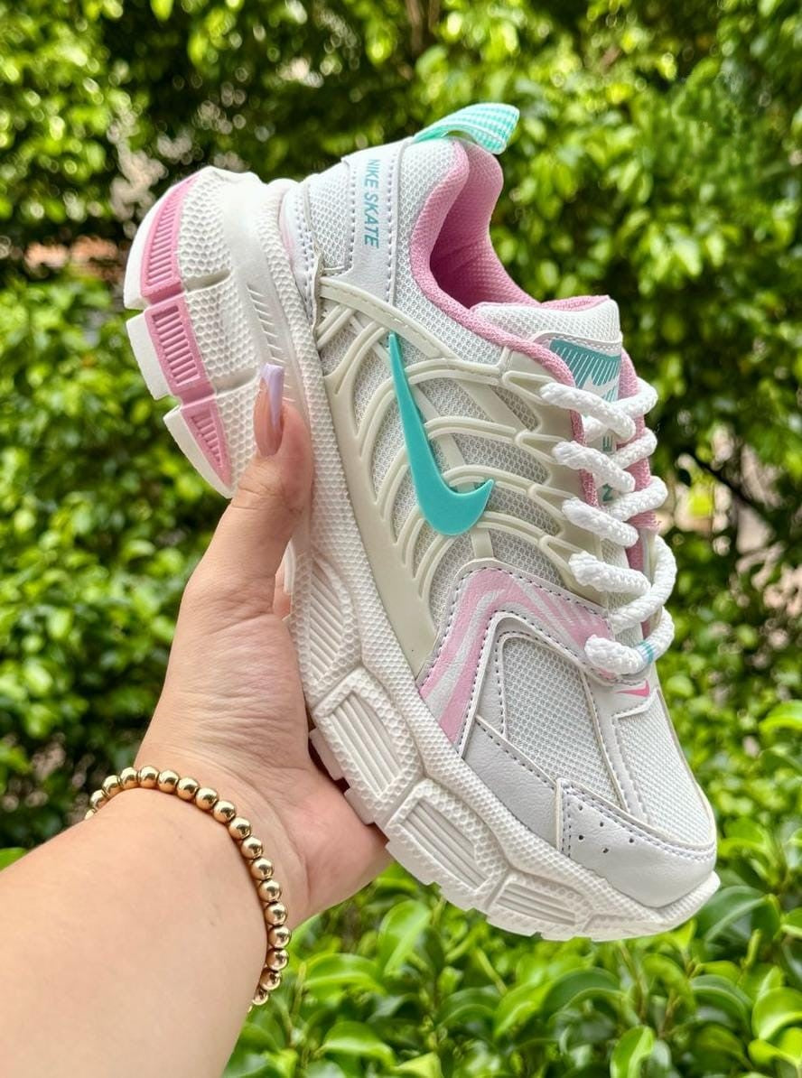 Tenis Nike Skate Arana Beige Rosa Dama