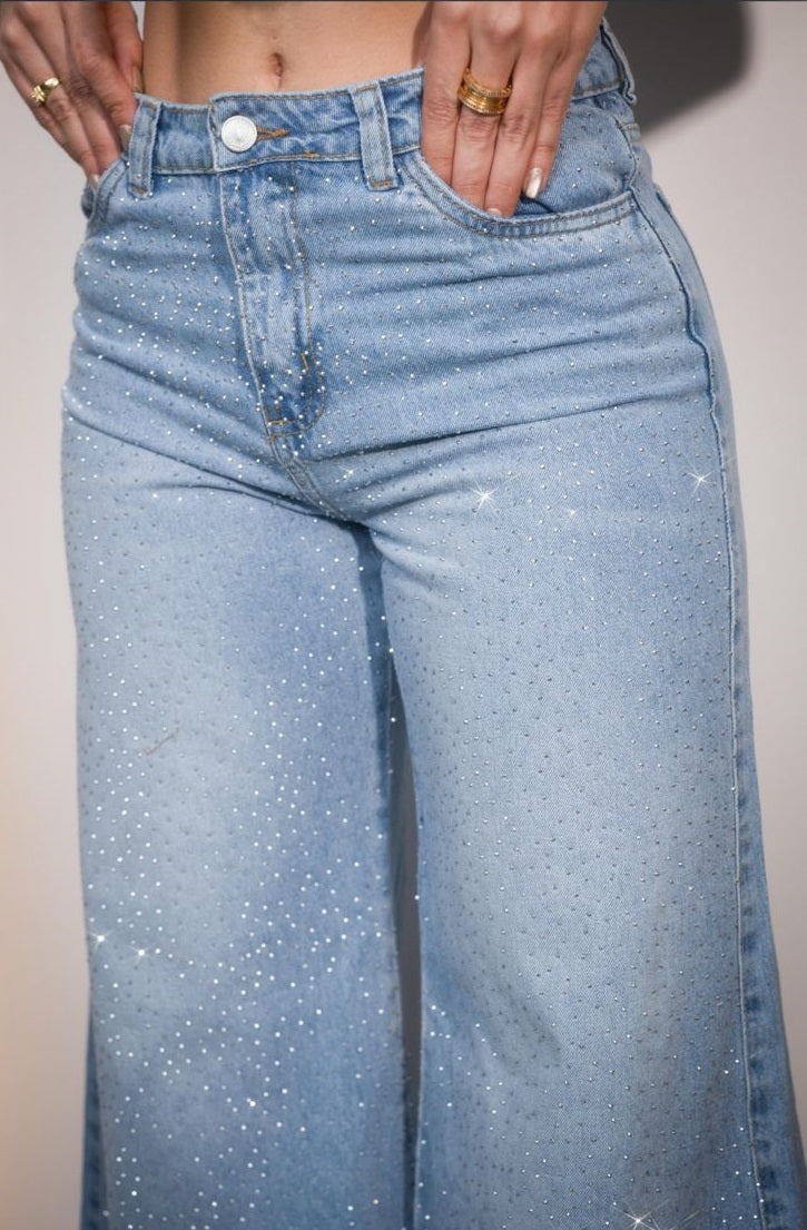 Pantalon Jeans Oversize Brillos