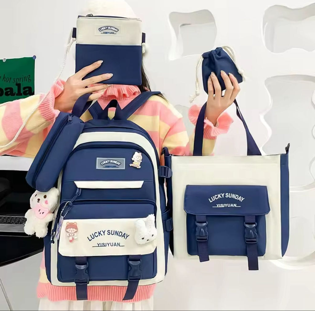 Set Bolsos Para Nina 5 En 1 Modelo 4